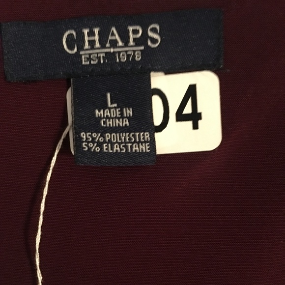 Chaps Burgundy Tight Fitted Dress Size Large - Picture 6 of 6
